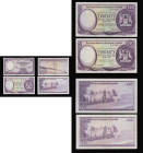 Scotland The Royal Bank of Scotland 20 Pounds purple coat of arms (4) 19 March 1969 GVF, 5 January 1972 GVF, 1 May 1981 nVF and 3 May 1982 AU (one cen...