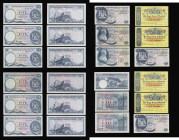 Scotland The Royal Bank of Scotland 5 Pounds yellow on blue uniface 2 November 1964 EF and 2 August 1965 GEF, blue David Dale at left 1.11.1966 VF and...