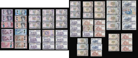 Scotland The Royal Bank of Scotland Lord Ilay at right a high grade collection AU-Unc unless stated 20 Pounds 25.3.1987 (GEF), 27.3.1991 (EF), 19.1.19...
