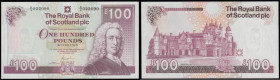 Scotland The Royal Bank of Scotland plc &pound;100 dated 20th December 2007 series A/3 022090 signed Goodwin (Pick350d for type) UNC