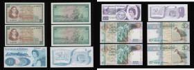 Seychelles 50 Rupees ND(2001) Pick 39A (2 consecutives) Unc, South Africa 10 Rand De Jonghe sailing galleons reverse Pick 113c (2 consecutives) AU-Unc...