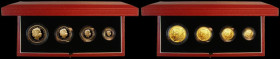 Britannia Gold Proof Set 2003 the Four coin set comprising &pound;100, &pound;50, &pound;25 and &pound;10 gold FDC cased as issued with certificate