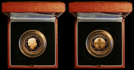 Fifty Pence 2007 100 Years of Scouting S.H17 Gold Proof FDC in the red Royal Mint box of issue with certificate