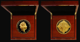 Five Hundred Pounds 2021 Great Engravers - William Wyon - Gothic Crown Quartered Arms, Spectacular 10oz. Gold Proof FDC in the Royal Mint box of issue...