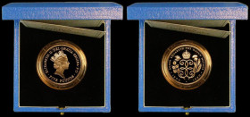 Five Pound Crown 1990 Queen Mother 90th Birthday Gold Proof S.L1 FDC in the Royal Mint box of issue with certificate