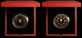 Five Pound Crown 1993 Coronation of Queen Elizabeth II 40th Anniversary Gold Proof S.L2 FDC in the Royal Mint box of issue with certificate