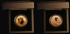 Five Pound Crown 2001 100th Anniversary of the End of the Victorian Era, Gold Proof with reverse frosting, the obverse with a hint of toning, otherwis...