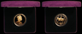 Five Pound Crown 2002 Queen Elizabeth II Golden Jubilee Gold Proof S.L10, the reverse with very light toning, nFDC retaining practically full mint bri...