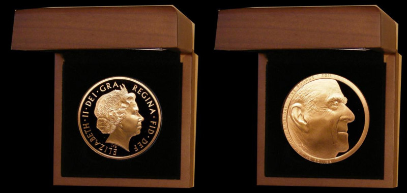 Five Pound Crown 2011 HRH Prince Philip 90th Birthday Gold Proof S.L23 FDC in th...