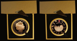 Five Pound Crown 2012 London Olympic Games S.LO55 Gold Proof, nFDC with some light toning, in the gold-topped Royal Mint box of issue with certificate