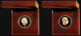 Five Pound Crown 2017 Prince Philip - A Lifetime of Service Gold Proof S.L56, nFDC (starting to tone) in the Royal Mint box with certificate and bookl...
