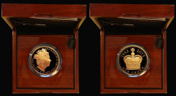 Five Pounds 2015 The Longest Reigning Monarch (1952 - 2015) Gold Proof FDC in the Royal Mint's presentation box with certificate
