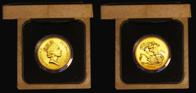 Five Pounds Gold 1990U S.SE4, Marsh F.57, BU in the Royal Mint box of issue with certificate
