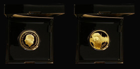 One Hundred Pounds 2024 Music Legends - George Michael One Ounce Gold Proof FDC in the Royal Mint box of issue with certificate number 54 and booklet ...