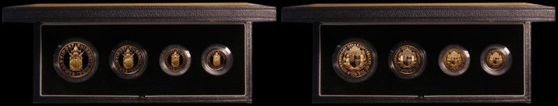 United Kingdom 1989 4-coin Sovereign Collection, 500th Anniversary of the First ...