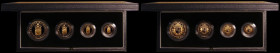 United Kingdom 1989 4-coin Sovereign Collection, 500th Anniversary of the First Gold Sovereign, Gold Five Pounds, Two Pounds, Sovereign and Half Sover...