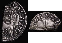 Cut Halfpenny Stephen (1135-1154) Cross Moline type S.1278, North 873, moneyer [--] ED (Ailred, Alfred or Lefred) mint name off-flan, 0.7 grammes, Fin...