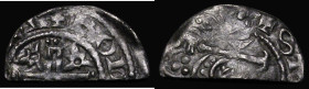 Cut Halfpenny Stephen (1135-1154) Voided Cross and Stars type, S.1280, North 878, London Mint, moneyer Rodbert (ROD [BERT ON L] VN), 0.7 grammes, Good...