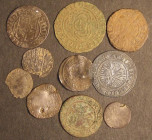 GB and World hammered issues (10) GB Halfgroat Charles I mintmark Crown VG holed, GB Penny Charles I Fair with an edge chip, GB Penny Long Cross worn,...
