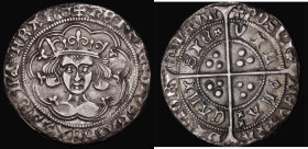Groat Henry VI Rosette-Mascle issue, Calais Mint, S.1859, 3.57 grammes, VF with some minor pitting around the rims, a pleasing portrait, a colourful u...