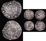 Groats (3) Henry VIII Second Coinage, Laker Bust D, S.2337E, mintmark Lis, 2.23 grammes, Fine with shortage of flan between 10 and 12 o'clock, Henry V...