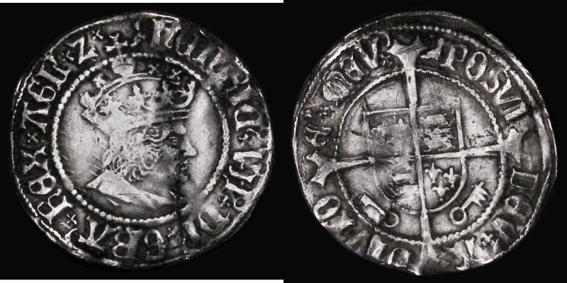 Halfgroat Henry VII Profile issue, York Mint, Archbishop Bainbridge, keys below ...