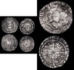 Halfgroats (3) Henry VII Facing Bust, London Mint, unarched crown with tressure broken, Lozenge panel in centre of reverse, S.2206, mintmark Lis, 1.00...