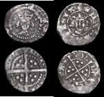 Halfpenny Henry VI Leaf-Pellet issue, S.1928, 0.39 grammes, Good Fine, Farthing Edward I CIVITAS LONDON reverse legend, Closed E in obverse legend, 0....