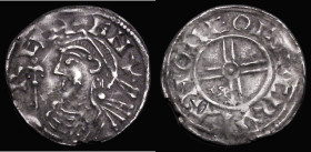 Penny Cnut, Short Cross type, S.1159, North 790, York Mint, moneyer Crinan, 0.98 grammes, Good Fine with grey tone and a small edge crack