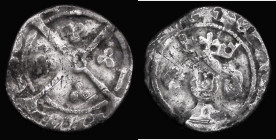 Penny Henry IV Heavy Coinage, York Mint, S.1722, Obverse legend with HENRIC just visible, and the lower part of a D visible after, Reverse with [---]T...