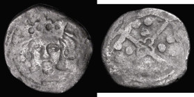 Penny Richard III, York Mint, Archbishop Rotherham, T and upright key at neck, Reverse: Quatrefoil in centre, no legends or mintmarks visible, S.2166/...