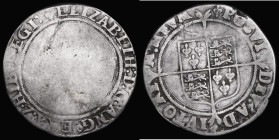 Shilling Elizabeth I First issue (1559-1560) S.2548, mintmark Lis, 5.61 grammes, Obverse: portrait worn smooth, legend VG, Reverse VG with all legend ...