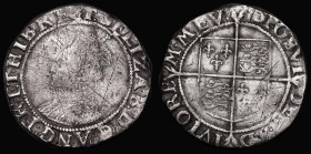 Shilling Elizabeth I Sixth Issue, S.2577, mintmark Hand, 5.22 grammes, Fine for wear with dull surfaces and some old scratches, Sixpence James I 1624 ...