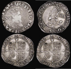 Shillings (2) Charles I Fifth Aberystwyth bust, Group E, type 4.1var, Larger Bust with rounded shoulder, S.2797 mintmark Anchor, 5.94 grammes, NVF/VF ...