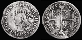Sixpence Elizabeth I 1568 Milled issue, Small Bust S.2599 Mintmark Lis, 3.04 grammes, approaching Fine/Fine with a little unevenness on the edge at 10...