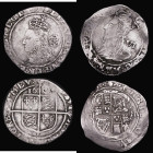 Sixpences (2) Elizabeth I 1600 Sixth Issue, Bust 6C, S.2578B, Mintmark 0, 2.93 grammes, VG or better with some thin scratches, Rare, Charles I Group D...