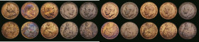 Pennies (10) 1899 Freeman 150 dies 1+B, A/UNC with pale lustre, 1905 Freeman 160 dies 1+B, UNC with traces of lustre, the reverse with attractive colo...
