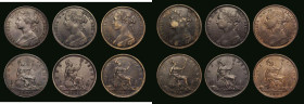 Pennies (6) 1860 Toothed Border, Freeman 13 dies 3+D, NEF, 1862 Freeman 39 dies 6+G, VF/GVF with some traces of surface dirt, 1863 Freeman 42 dies 6+G...