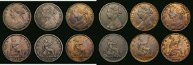 Pennies (6) 1862 Freeman 39 dies 6+G NEF, 1864 Plain 4, Freeman 49 dies 6+G, Near Fine with all major details clear, 1872 Freeman 62 dies 6+Gfine, cle...