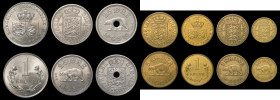 Greenland (7) Five Kroner 1944 KM#9 GVF/VF, One Krone (3) 1926 HCN GJ KM#8 Fine, 1957 (h) CS KM#10 VF, 1964 (h) CS A/UNC and retaining some lustre, 50...