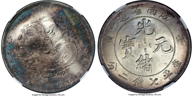 Kiangnan. Kuang-hsü Dollar CD 1902 MS64 NGC, Nanking mint, KM-Y145a.8, L&M-247, ...