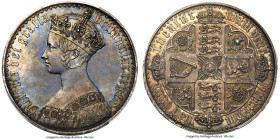 Victoria Proof "Gothic" Crown 1847 PR63 PCGS, KM744, S-3883, ESC-2571. UN DECIMO edge. A praiseworthy masterpiece of British coinage and seldom encoun...
