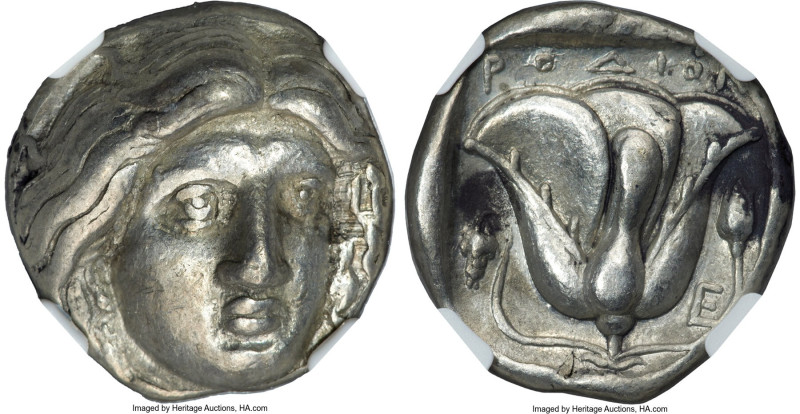 CARIAN ISLANDS. Rhodes. Ca. 316-305 BC. AR tetradrachm (22mm, 15.09 gm, 12h). NG...