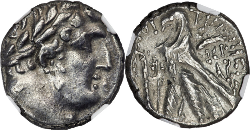 PHOENICIA. Tyre. Ca. 126/5 BC-AD 65/6. AR shekel (23mm, 14.07 gm, 1h). NGC XF 4/...