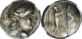 SELEUCID KINGDOM. Seleucus I Nicator (312-281 BC). AR tetradrachm (26mm, 17.11 gm, 9h). NGC Choice VF 5/5 - 3/5, light graffito. Susa, ca. 305/4-295 B...