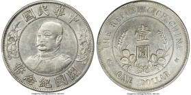 Republic Li Yuan-hung Dollar ND (1912) AU Details (Cleaned) PCGS, KM-Y321, L&M-45, Kann-639. Type without hat. An ever popular design that, regardless...