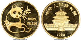 People's Republic gold "Panda" Medal (1/2 oz) 1982 MS69 PCGS, KM-XMB10, PAN-3A. Mintage: 13,391. HID09801242017 © 2024 Heritage Auctions | All Rights ...