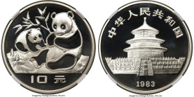 People's Republic silver Proof "Panda" 10 Yuan 1983 PR68 Ultra Cameo NGC, KM67, PAN-11A. HID09801242017 © 2024 Heritage Auctions | All Rights Reserved...