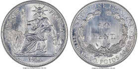 French Colony aluminum Specimen Essai 50 Cents 1936-(a) SP67 PCGS, Paris mint, KM-E28, Lec-262. The single-finest grade for this Essai at PCGS, displa...