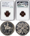 Elizabeth II 10-Piece Certified "Coronation" Proof Set 1953 NGC, 1) Elizabeth II Proof Crown 1953 PR66 Cameo NGC, KM894, S-4136 2) Elizabeth II Proof ...